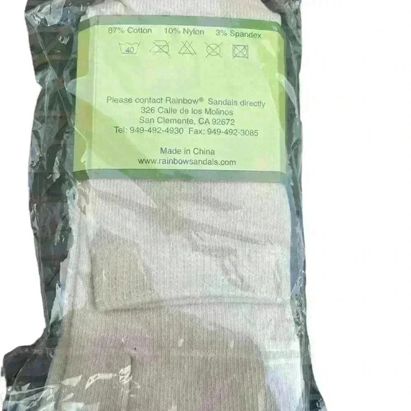 Rainbow SandalsToe Sock - Tan - Size Medium Fits Men's 6-9, Women's 7-9 NWT - Picture 2 of 2